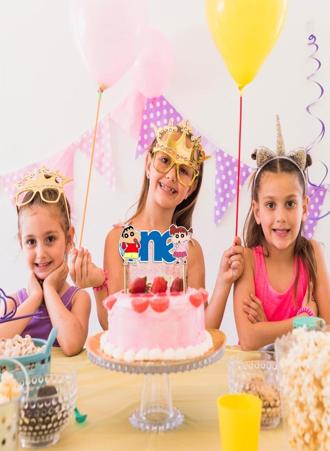 سيال زينة حفلة عيد ميلاد سيال® - زينة كعكة شنشان واحد - Image 4